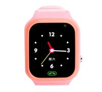 Plyisty Reloj Inteligente para Niños 4G, Pantalla Táctil de 1,44 Pulgadas, Videollamada, Ubicación LBS, Alarma SOS con IP65 Resistente Al Agua, para Niños (Pink)