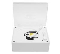 Plyisty Reproductor de CD Bluetooth Portátil, Calidad de Sonido Clara Multifuncional Retro con Control Remoto, para Reproducción de Música Auxiliar con Unidad Flash USB de CD (Color de veta de