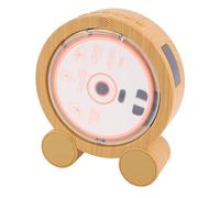 Plyisty Reproductor de CD Vertical de Escritorio con Bluetooth 5.3, Altavoces Duales HiFi, Radio FM Portátil, Temporizador, USB, Control Remoto, Batería Recargable de 4000 MAh para el (White)