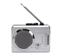 Plyisty Reproductor de Cintas Retro Am FM Radio, Auto Reverse Portátil, Altavoz Integrado, Jack para Auriculares, Antena Externa, para Uso Doméstico y Exterior