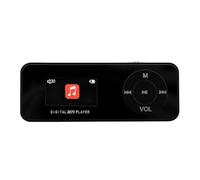 Plyisty Reproductor de MP3, Reproductor de Música Portátil Bluetooth 5.1 con Radio FM, Grabación de Voz, Libro Electrónico, Compatible con Tarjeta de Memoria Pequeña de hasta 128 GB para (Black)