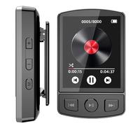 Plyisty Reproductor de MP3, Reproductor de Música Portátil sin Pérdidas con BT5.2, Pantalla Digital, Altavoz, Radio FM, Lector de Libros Electrónicos, Grabación de Alta Claridad, (32GB)