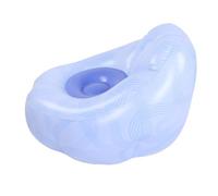 Plyisty Sillón Inflable Blue Line con Diseño Versátil para el Hogar, Camping, sofá de Aire de PVC para Sala de Estar, Dormitorio, Estudio, Balcón, Jardín, Playa