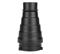 Plyisty Snoot para Tubo de Haz de Luz de Rejillapara Flash Estroboscópico de Estudio con Forma Cónica, Mejor para Capturar La Forma y El Contono de los Objetos, CREA Sombras Oscuras,