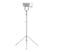 Plyisty Soporte de Luz de Acero Inoxidable de 3 Metros, Trípode Plegable Resistente con Adaptador de Tornillo de 1/4" a 3/8" Altura Ajustable para Luz de Video LED Estroboscópica Anillo