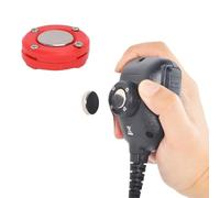 Plyisty Soporte Magnético para Micrófono CB, Soporte de Clip para Micrófono de Radio Móvil, con Parte Posterior Adhesiva, para KMC30 32 35 36, PMMN4090 HMN3596A HLN9073 RMN5052A (rojo)