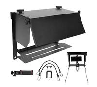 Plyisty Soporte para Valla para Teléfono, Soporte para Cámara de Acción de Aleación de Aluminio con Pantalla Ajustable Extraíble, para Teléfono iOS Mevo Start Cámaras Deportivas Béisbol