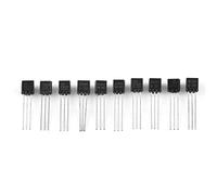 Plyisty Surtido de Transistores de 200 Piezas BC337 BC327 2N2222 2N2907 2N3904 2N3906 - Semiconductor Dispositivo Básico para Electrónica, Caja Transparente para Almacenamiento