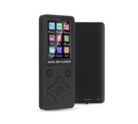 Plyisty T1 Music MP3 MP4 Player 8G Bluetooth Compatible con Tarjeta de Memoria 32G y Botones Rhombus de Bluetooth 4.2, Formato de música MP3 y Formato de Video AMV(Negro)