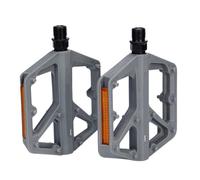 Plyisty Tabla de Pedaleo de Plataforma Ancha Antideslizante para Bicicletas de Montaña y de Carretera, Rodamientos Duales DU para una Conducción Segura (Grey)