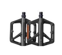 Plyisty Tabla de Pedaleo de Plataforma Ancha Antideslizante para Bicicletas de Montaña y de Carretera, Rodamientos Duales DU para una Conducción Segura (Black)