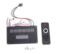 Plyisty Tablero Decodificador Bluetooth 5.3 6 Teclas Táctiles Módulo Receptor de Audio Estéreo DIY, Radio FM USB Reproductor de MP3 FLAC sin Pérdidas Amplificador de Altavoz de 5 W