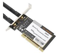 Plyisty Tarjeta Adaptadora de Red Inalámbrica, Estado de 2,4 GHz, con Antenas Duales, Chip AR9223, con Bandas Compatibles B/G/N, Compatible con XP///, WiFi Comartido