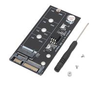 Plyisty Tarjeta Adaptadora M.2 NGFF a SATA, SSD M.2 NGFF a SATA III de 2,5 Pulgadas, Compatible con M.2 NGFF 2280, 2260, 2242, 2230, No Compatible con SSD NVME, 6 Gbps