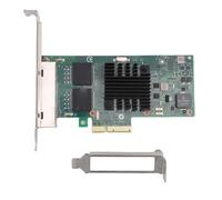 Plyisty Tarjeta de Red Gigabit, Adaptador Ethernet PCIe 2.0 X4 de 4 Puertos con Soporte de Chip 82580, para Servidores, Computadoras de Escritorio, Sistemas de Almacenamiento de Visión