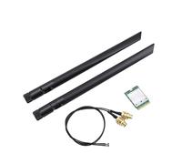 Plyisty Tarjeta de Red WiFi 7 M.2, 2,4 GHz, 5 GHz, 6, Adaptador Inalámbrico de Triple Banda de 5,8 Gbps con Antenas Duales, Soporte 4K QAM MLO, para Portátiles con 11