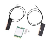 Plyisty Tarjeta de Red WiFi 7 QCNCM865, 5.8 Gbps de Triple Banda con BT | 2.4G/5G/6GHz, Soporta MU-MIMO, con 2 Antenas, para PC Portátil 10/11