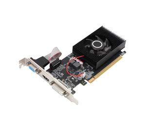 Plyisty Tarjeta Gráfica de Oficina con Memoria DDR3 de 1 GB, 128bit 993 667MHz PCI Express 2.0 X 16 Soporte de Tarjeta Gráfica DVI VGA HD Interfaz Multimedia para Computadora