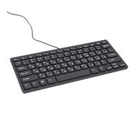 Plyisty Teclado USB con Cable Ruso, Diseño Cirílico de 78 Teclas Plug & Play, Diseño Inclinable Ergonómico a Prueba de Salpicaduras para PC y Portátil, Oficina en Casa