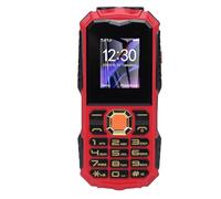Plyisty Teléfono Celular con Botones Grandes, 4G LTE Desbloqueado, Doble SIM, Tecla SOS, Batería de 16800 MAh, a Prueba de Agua, con Calculadora FM MP3, para Emergencias de Adultos (Rojo)