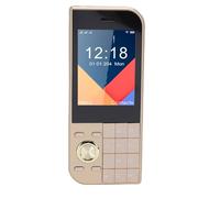 Plyisty Teléfono Celular Desbloqueado 2G con Pantalla a Color de 2,4 Pulgadas, Botones Grandes, Altavoz, Reproductor de MP3, para Navegación Web, Llamadas, Mensajes de Texto, Viajes Al (Gold)