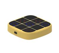 Plyisty Tic-TAC-Toe Bolt Game, Consola de Juegos de Viaje Portátil de Rompecabezas Electrónico 4 en 1, Crecimiento Educativo y de Memoria para Niños y Adultos (Yellow)