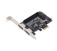 Plyisty Ultra Ata 133 Discos Duros 3GBS Speed PCI Express Adaptador Tarjeta, Admite Modos 0, 1 y 0+1 para Computadora de Escritorio, OS X y Dos