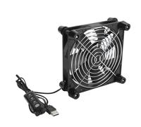 Plyisty Ventilador de Computadora de 140 Mm, Ventilador de Enfriamiento de 7 Aspas de 140 Mm con Rodamiento de Bolas Doble, USB 5 V 2800 RPM PWM, Enfriamiento Silencioso Alto Medio bajo
