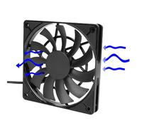 Plyisty Ventilador de Enfriamiento de PC de 120 Mm, 1800 RPM PWM bajo Ruido 27.9dba, Ventilador de Caja de Doble Rodamiento con Cadena Daisy, 44.51cfm de Aire de Aire y 1.29 Mmh2o