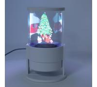 Plyisty Ventilador de Holograma 3D con WiFi y Control de Aplicaciones, Proyector de Visualización Holográfica de Escritorio de 360 ° con 1608 Perlas LED