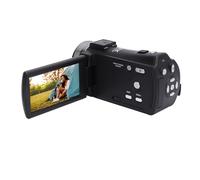 Plyisty Videocámara con Cámara de Vídeo, Pantalla LCD TFT de 3,0 Pulgadas, Zoom Digital 16:9 16X, Grabadora de Vídeo 1080P, Batería de 1200mAh para Fotografía (Enchufe de la UE)