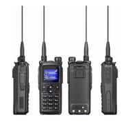 Plyisty Walkie Talkie de Doble Banda UV28, Radio Bidireccional Recargable Profesional con Pantalla a Color de 1,77 Pulgadas y Alerta Meteorológica GPS, para Acampar, Senderismo, (Enchufe de la UE)