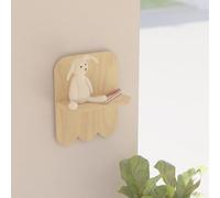 PLYKIT - Estanteria de pared infantil una balda Esglai, acabado natural