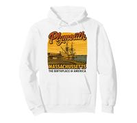 Plymouth MA Mayflower Lugar de Nacimiento de América Massachusetts Sudadera con Capucha