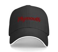 Plymouth Script - Gorra de béisbol Rojo Sangre Gorras únicas Gorra táctica Militar Gorra de Caballero Gorra de Verano Chica Masculina