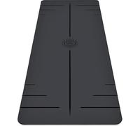 Plyopic Esterilla de Yoga Ultra-Grip Pro | EXTREMO Antideslizante - Agarre en Seco y Húmedo - Línea de Alineación. Para Yoga, Pilates, Ejercicio, Bikram, Hot yoga (Ultra Black - Alineación de PoseMap)