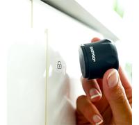 PM Cerraduras magnéticas para gabinetes para niños BABYGO® | 10 candados + 2 llaves + 8 esquineros protectores para bebés | Seguridad para niños y bebés para gabinetes y cajones de cocina | negro