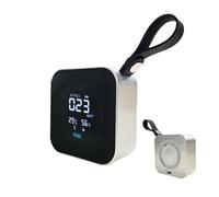 PM2.5 Detector, detector de aire - Pantalla LED Display Tester de tipo C Carga con portátil, humedad multiusos y detector de temperatura para las zonas de estar de los dormitorios