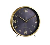 Pm2N4o6qRs Reloj de Escritorio Reloj de Escritorio Mesa Vintage Estante Relojes Antiguo Cuarzo for Sala Estar sin tictac Decoración(Negro)