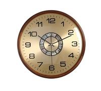 Pm2N4o6qRs Reloj de Pared Reloj de Pared Redondo. Diseño Moderno y Minimalista. Funcionamiento silencioso. Alimentado por Pilas(Walnut Wood Mother of Pearl dial)