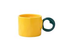 Pm2N4o6qRs Taza de café Taza de café cerámica gran capacidad con forma michelín for el hogar, recuerdo for pareja, taza amarilla