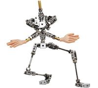 PMA-20 - Kit de armadura profesional de acero inoxidable para hombre adulto, 20 cm, 1:8, con manos de silicona para marioneta de personaje (20 cm)
