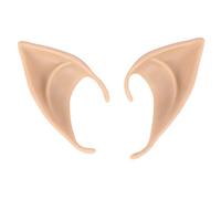 Pmandgk 1 par de máscaras de PVC con orejas de elfo de hadas, decoración aterradora, tono de orejas protésicas puntiagudas