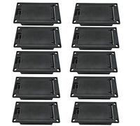 Pmandgk 10 piezas de 9 V para compartimento de batería/soporte/cubierta de compartimiento de carcasa con abrazadera de batería de 9 V para accesorios de repuesto para pastillas de bajo de guitarra