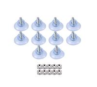 Pmandgk 10 piezas de repuesto de goma para ventosas resistentes para superficies de vidrio, tornillo M6