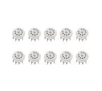 Pmandgk 10 unidades PCB 9 cerámica B9A vacío tubos hembra audio HIFI DIY Amps para 12AX7 12AU7 12AT7 ECC81 ECC82 ECC83 plateado
