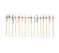 Pmandgk 16 Piezas de cucharada de de oreja de en forma de muneca de porcelana de colores surtidos