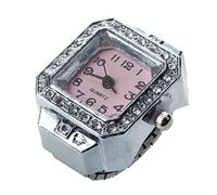 Pmandgk 20mm Anillo Cuadrado de Reloj de Dedo Reloj de Pulsera Anillo