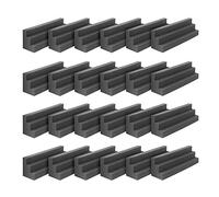 Pmandgk 24 unidades de espuma acústica para bajos de espuma acústica, almohadillas de protección acústica, espuma de estudio para esquinas insonorizadas, espuma de protección acústica