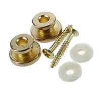 Pmandgk 2pcs botón de correa de w/tornillo de montaje para guitarra mandolina